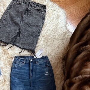 Denim Distressed Skirt Bundle